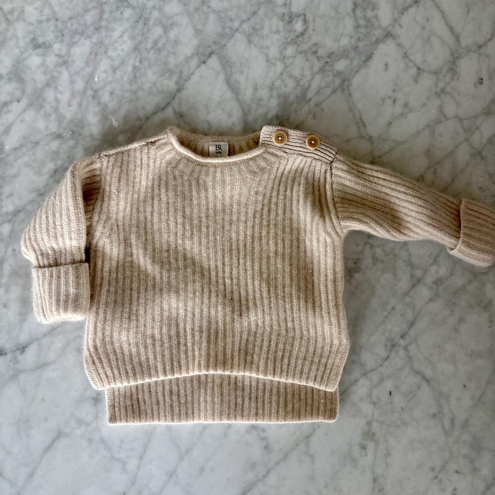 Banana Republic Kids Ribbed Sweater in Beige